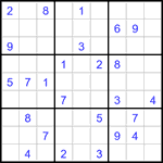 Судоку 9х9 #3088 средний