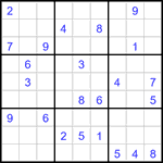 Судоку 9х9 #3090 средний