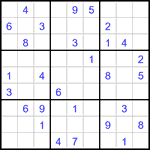 Судоку 9х9 #3096 средний