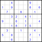Судоку 9х9 #3100 средний