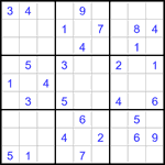 Судоку 9х9 #3104 средний