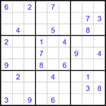 Судоку 9х9 #3105 средний