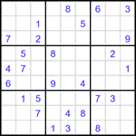 Судоку 9х9 #3108 средний