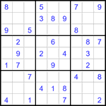 Судоку 9х9 #3112 средний