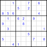 Судоку 9х9 #3071 трудный