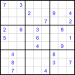 Судоку 9х9 #3076 трудный