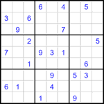 Судоку 9х9 #3102 трудный