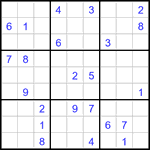 Судоку 9х9 #3105 трудный
