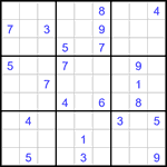 Судоку 9х9 #3108 трудный