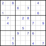 Судоку 9х9 #3114 трудный