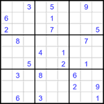 Судоку 9х9 #3115 трудный