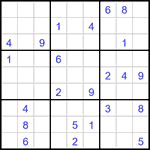 Судоку 9х9 #3120 трудный