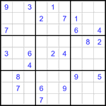 Судоку 9х9 #3066 очень трудный