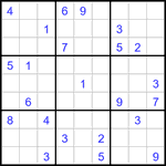 Судоку 9х9 #3067 очень трудный