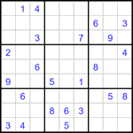 Судоку 9х9 #3068 очень трудный