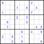 Судоку 9х9 #3069 очень трудный