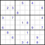 Судоку 9х9 #3071 очень трудный