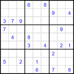 Судоку 9х9 #3074 очень трудный