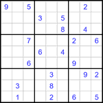 Судоку 9х9 #3076 очень трудный