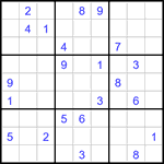 Судоку 9х9 #3078 очень трудный