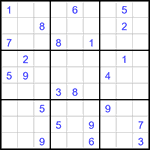 Судоку 9х9 #3079 очень трудный