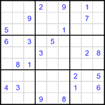 Судоку 9х9 #3081 очень трудный