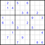 Судоку 9х9 #3082 очень трудный