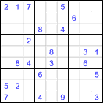 Судоку 9х9 #3084 очень трудный