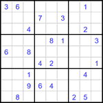 Судоку 9х9 #3101 очень трудный