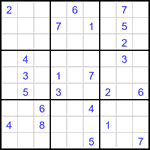 Судоку 9х9 #3109 очень трудный