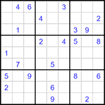 Судоку 9х9 #3110 очень трудный