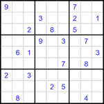 Судоку 9х9 #3115 очень трудный