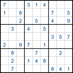 Судоку-соседи 9х9 #2 легкий Судоку-соседи 9х9 #2 легкий