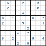 Судоку-соседи 9х9 #9 средний Судоку-соседи 9х9 #9 средний