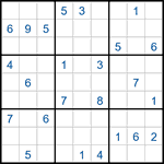 Судоку-соседи 9х9 #13 средний Судоку-соседи 9х9 #13 средний