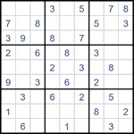 Судоку “Ход конем” 9х9 #1 легкий Судоку “Ход конем” 9х9 #1 легкий