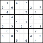 Судоку “Ход конем” 9х9 #24 легкий