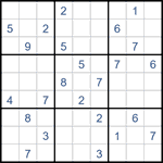 Судоку “Ход конем” 9х9 #13 средний Судоку “Ход конем” 9х9 #13 средний