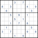Судоку “Ход конем” 9х9 #17 средний Судоку “Ход конем” 9х9 #17 средний