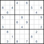 Судоку “Ход конем” 9х9 #23 средний