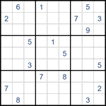 Судоку “Ход конем” 9х9 #24 трудный