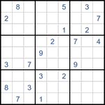 Судоку “Ход конем” 9х9 #26 трудный