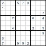 Судоку “Ход конем” 9х9 #29 трудный