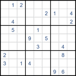 Судоку “Ход конем” 9х9 #26 очень трудный