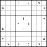 Судоку “Ход конем” 9х9 #30 очень трудный Судоку “Ход конем” 9х9 #30 очень трудный