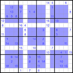 Виндоку 16х16 #14 трудный