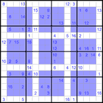 Виндоку 16х16 #15 трудный