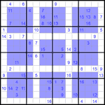 Виндоку 16х16 #14 очень трудный