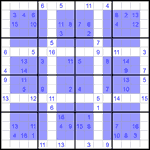 Виндоку 16х16 #15 очень трудный