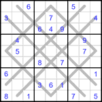 Судоку-аргайл 9х9 #31 средний